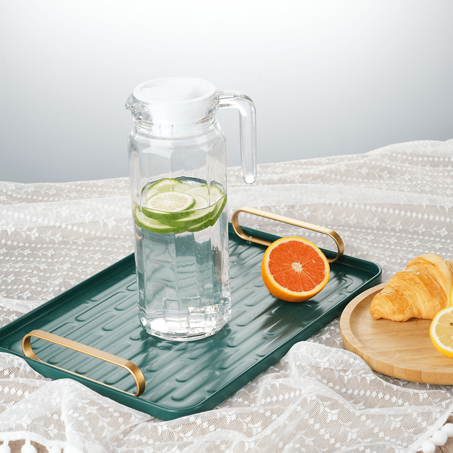 Cran Glass Pitcher with Lid - 35oz Cran Glass Pitcher with Lid - 35oz Mandaue Foam