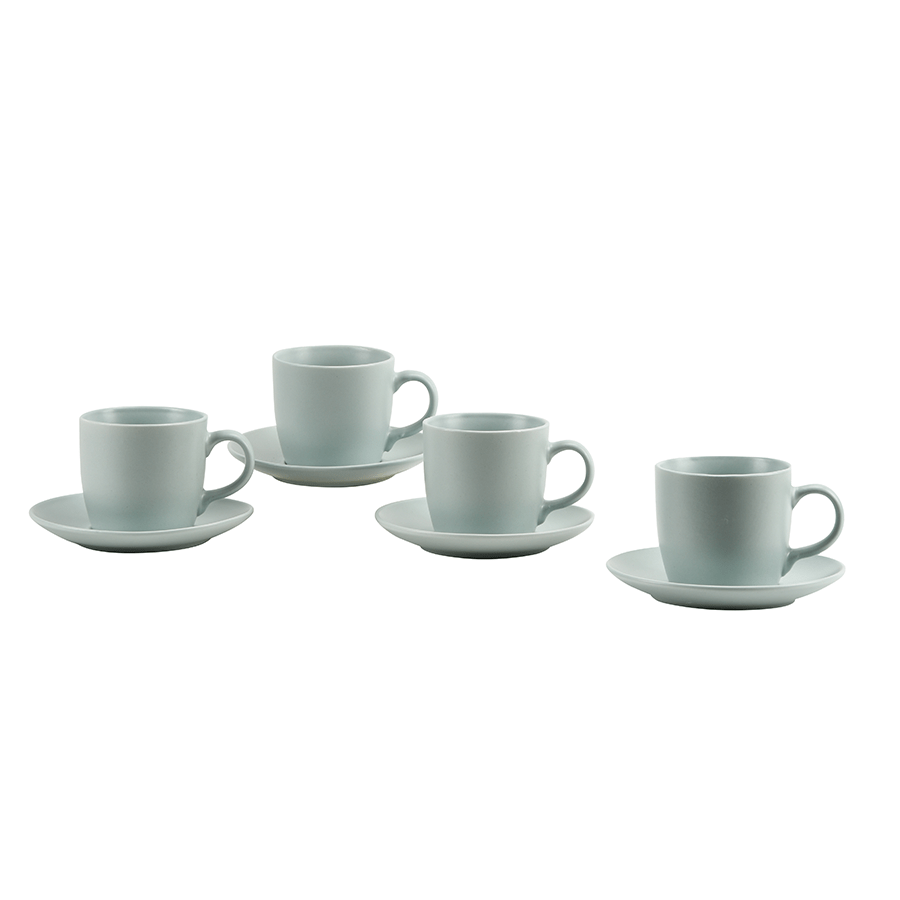 Cyna Cup and Saucer 4pc Set Cyna Cup and Saucer 4pc Set Blue Mandaue Foam