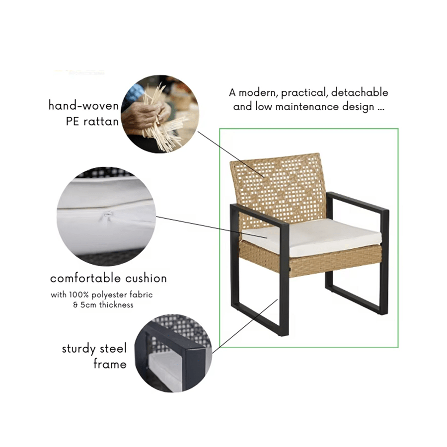 Daisy 211+1 Wicker Sofa Set Daisy 211+1 Wicker Sofa Set Mandaue Foam