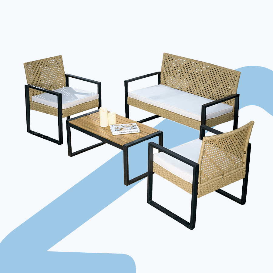 Daisy 211+1 Wicker Sofa Set