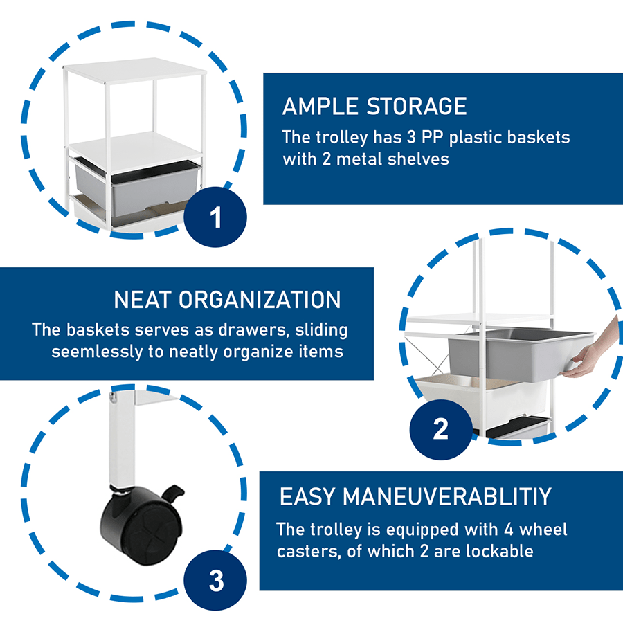 Dawson Mobile Utility Trolley Dawson Mobile Utility Trolley Mandaue Foam