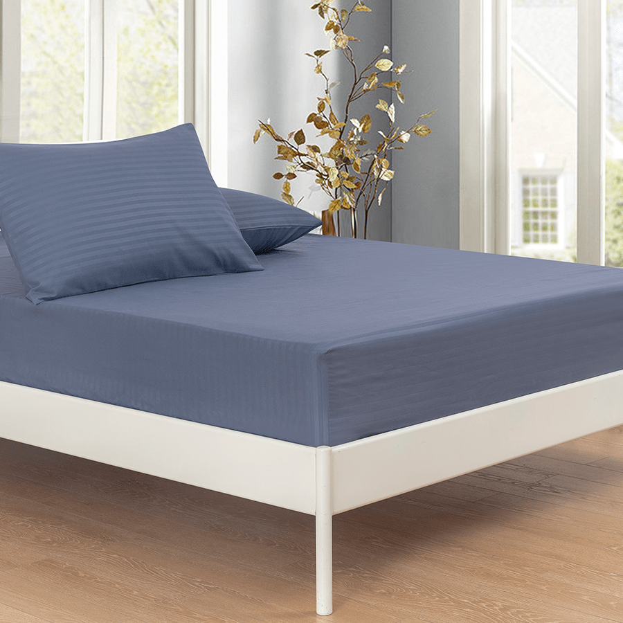 MORE DELUXE COOL GRAY LINEN OPTIONS Deluxe Cool Gray Plain 3pc Sheet Set Deluxe Cool Gray Plain 3pc Sheet Set Mandaue Foam