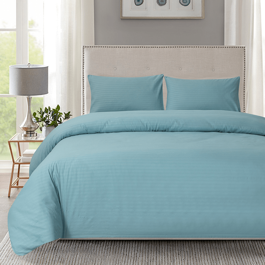 MORE DELUXE DUCK EGG LINEN OPTIONS Deluxe Duck Egg Plain Bed in A Bag Deluxe Duck Egg Plain Bed in A Bag Mandaue Foam