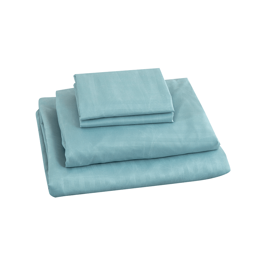 MORE DELUXE DUCK EGG LINEN OPTIONS Deluxe Duck Egg Plain Sheet 4pc Set Deluxe Duck Egg Plain Sheet 4pc Set Mandaue Foam