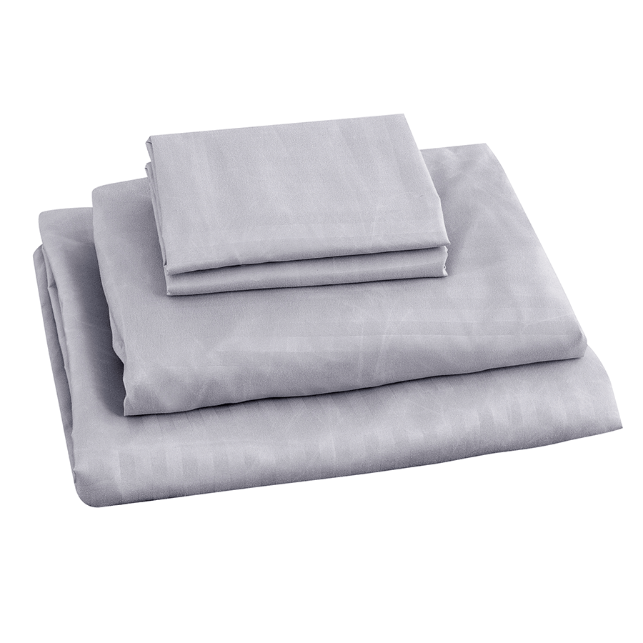 MORE DELUXE GRAY LINEN OPTIONS Deluxe Gray Plain Sheet 4pc Set Deluxe Gray Plain Sheet 4pc Set Mandaue Foam