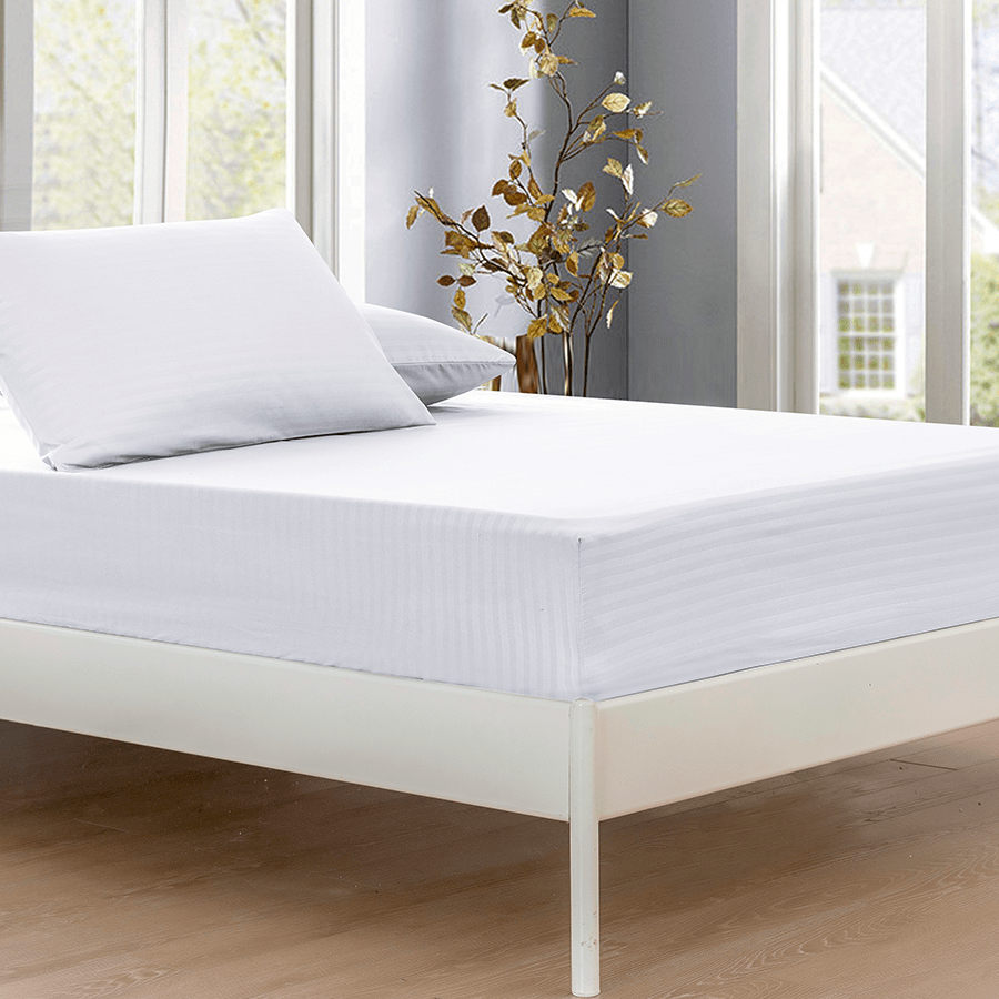 MORE DELUXE WHITE LINEN OPTIONS Deluxe White Plain Sheet 3pc Set Deluxe White Plain Sheet 3pc Set Mandaue Foam