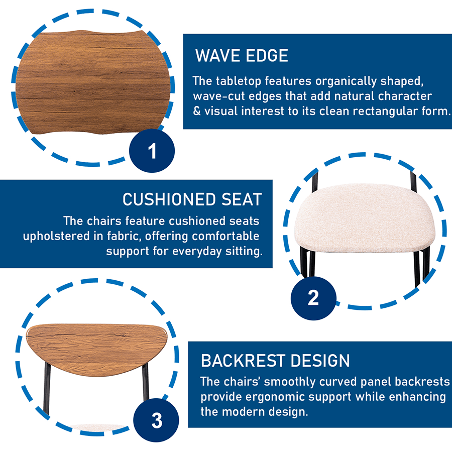 Denise 4 Seater Dining Set