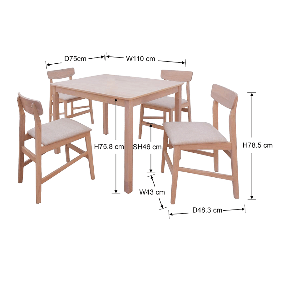MORE DERMOTT OPTIONS Dermott 4 Seater Dining Set Dermott 4 Seater Dining Set Mandaue Foam