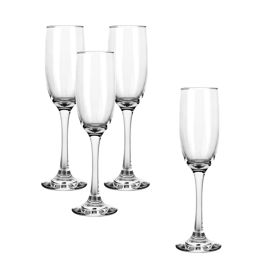Dion Champagne Glass 4pc Set - 8oz Dion Champagne Glass 4pc Set - 8oz Mandaue Foam