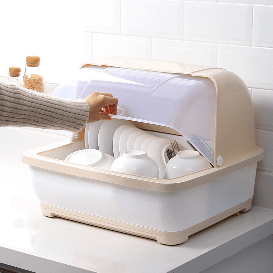 Dish Drainer with Rolltop Lid Dish Drainer with Rolltop Lid Mandaue Foam