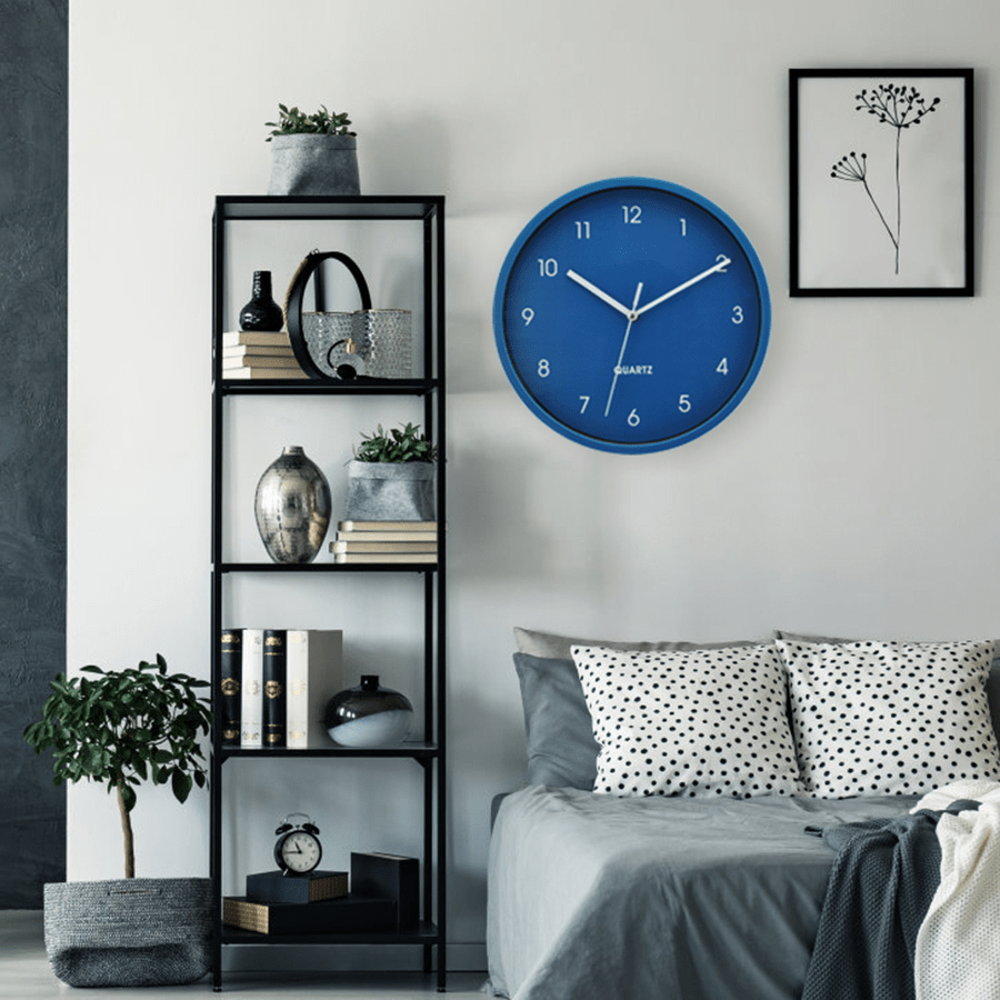 Ebes Royal Blue Wall Clock Ebes Royal Blue Wall Clock Mandaue Foam
