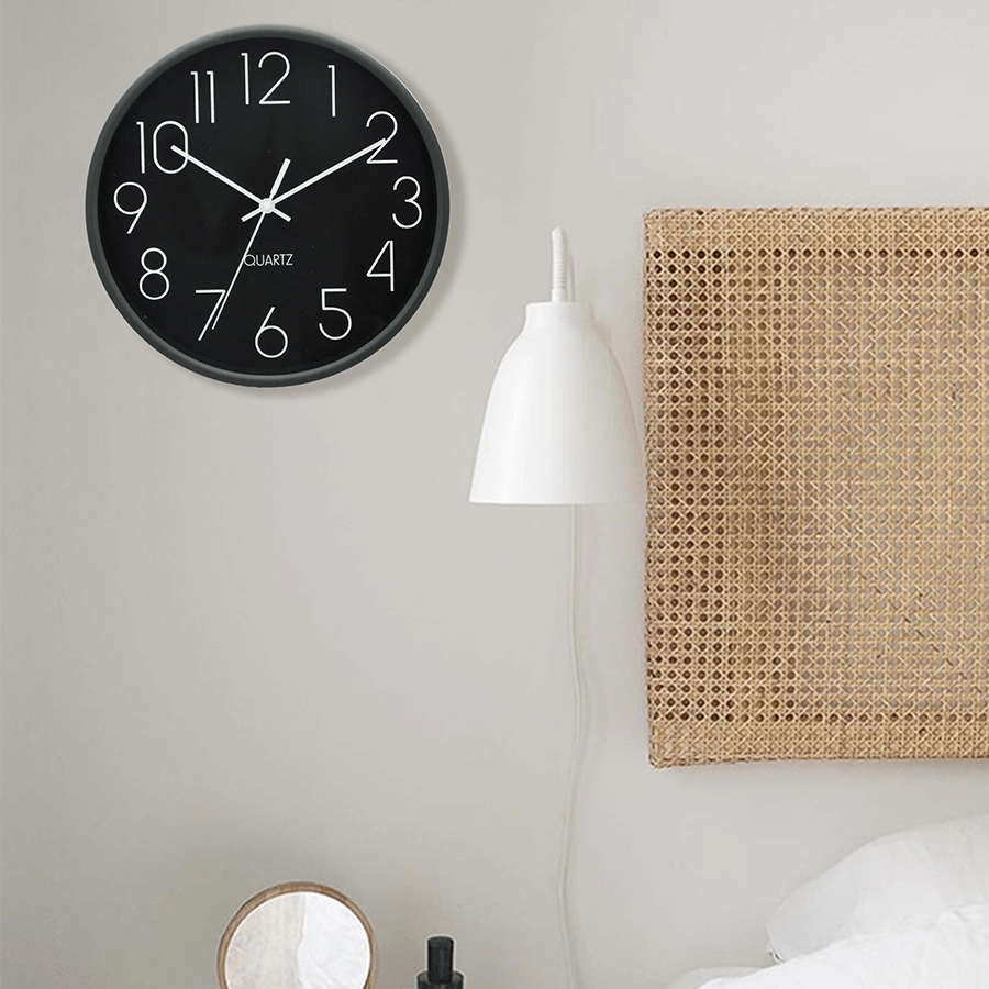 Egon Black Wall Clock Egon Black Wall Clock Mandaue Foam
