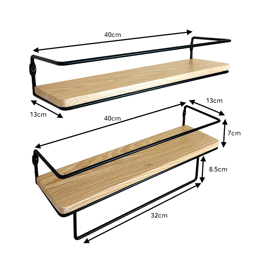Ekon Set of 2 Shelves with Bracket Ekon Set of 2 Shelves with Bracket Mandaue Foam