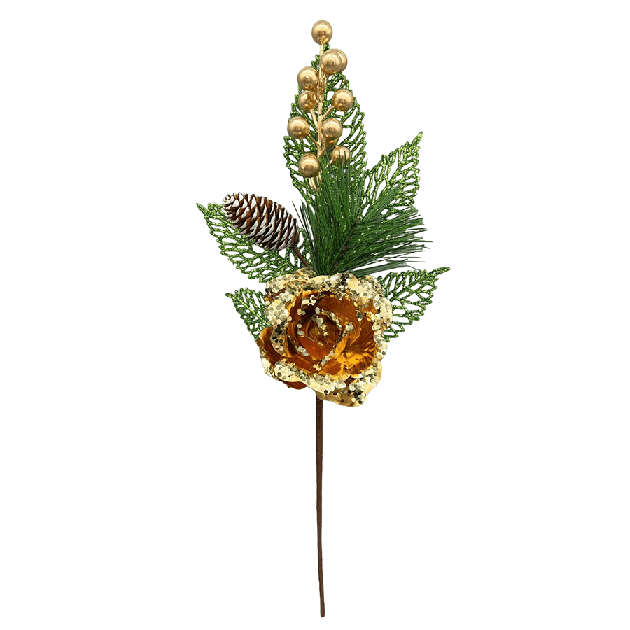 Elegant Rose Floral Picks Elegant Rose Floral Picks Gold Mandaue Foam