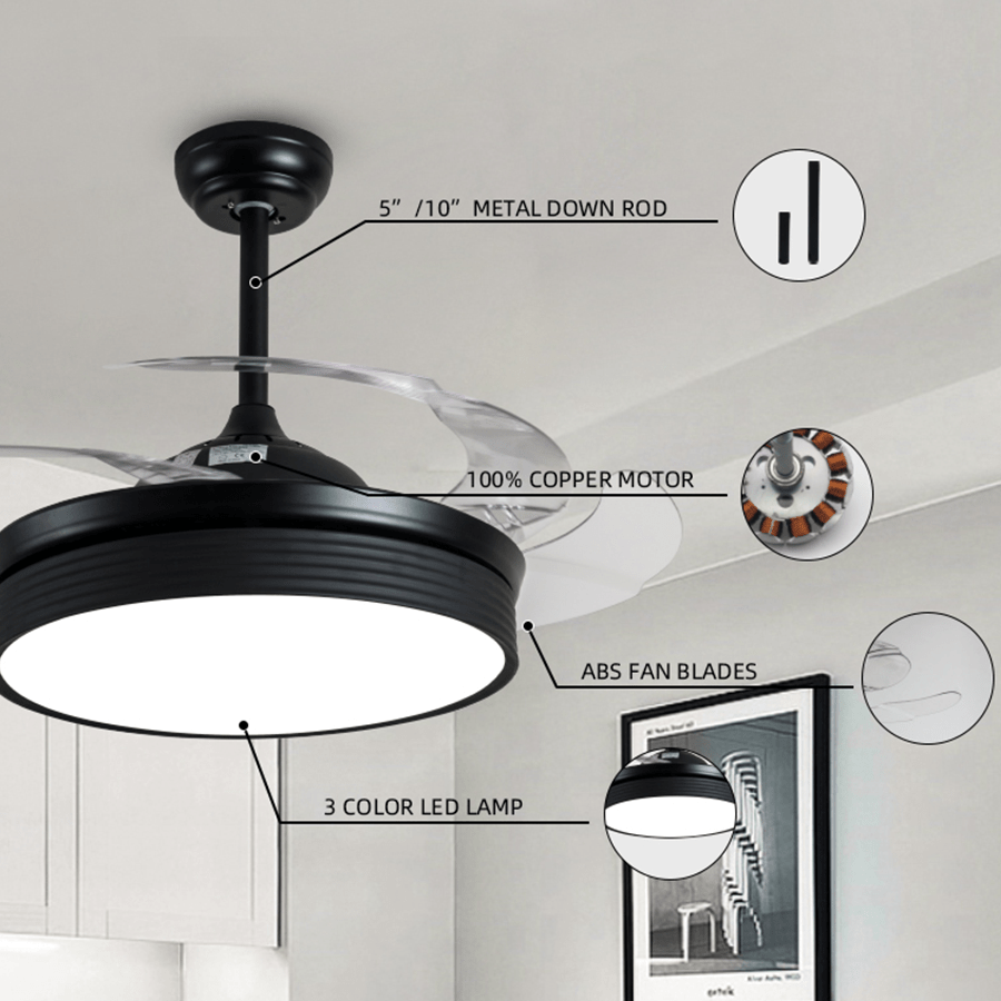 Eli Ceiling Fan + Retractable Blades Eli Ceiling Fan + Retractable Blades Mandaue Foam