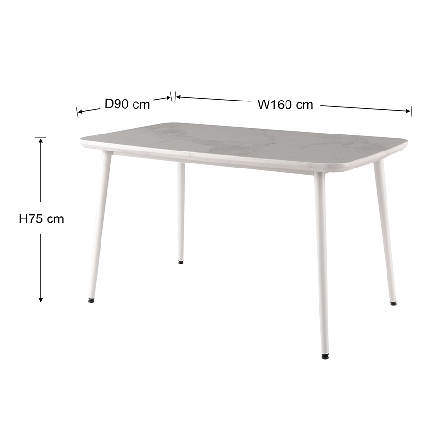 Ellie 6 Seater Dining Table Ellie 6 Seater Dining Table Beige Mandaue Foam