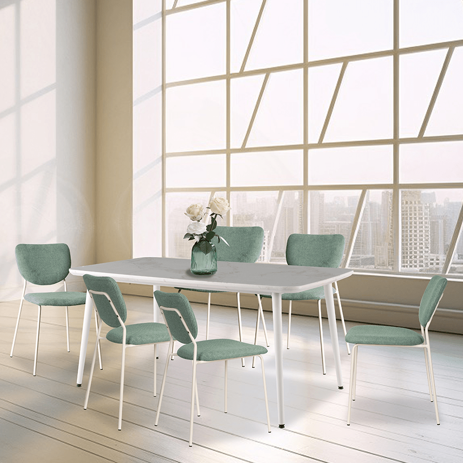Ellie 6 Seater Dining Table Ellie 6 Seater Dining Table Beige Mandaue Foam