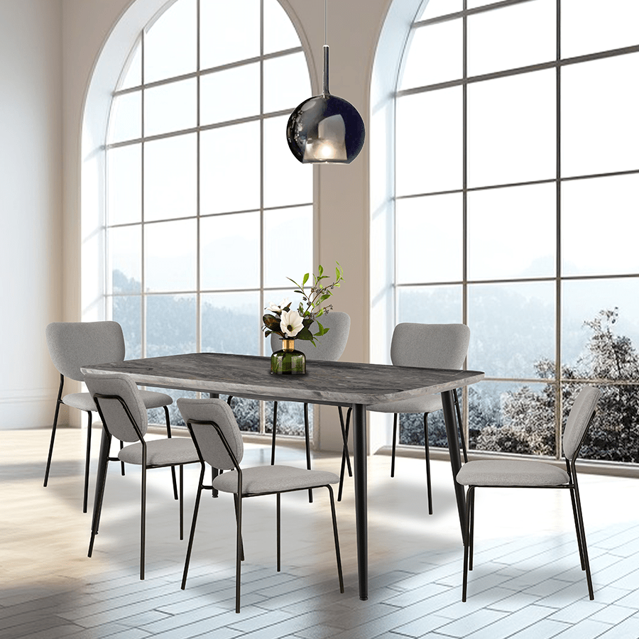 Ellie 6 Seater Dining Table Ellie 6 Seater Dining Table Beige Mandaue Foam