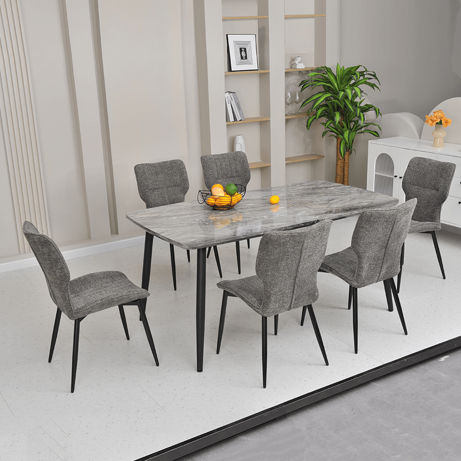 Ellie + Abbie 6 Seater Dining Set Ellie + Abbie 6 Seater Dining Set Mandaue Foam