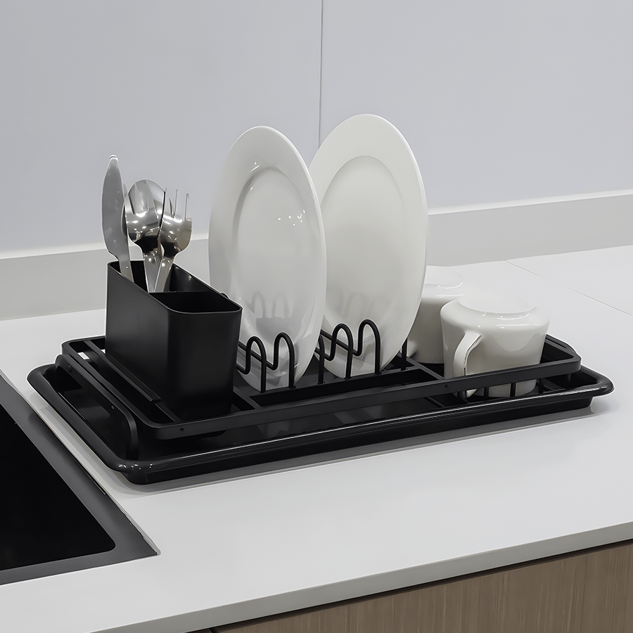 Ellis Slim Dish Rack with Utensil Holder Ellis Slim Dish Rack with Utensil Holder Mandaue Foam