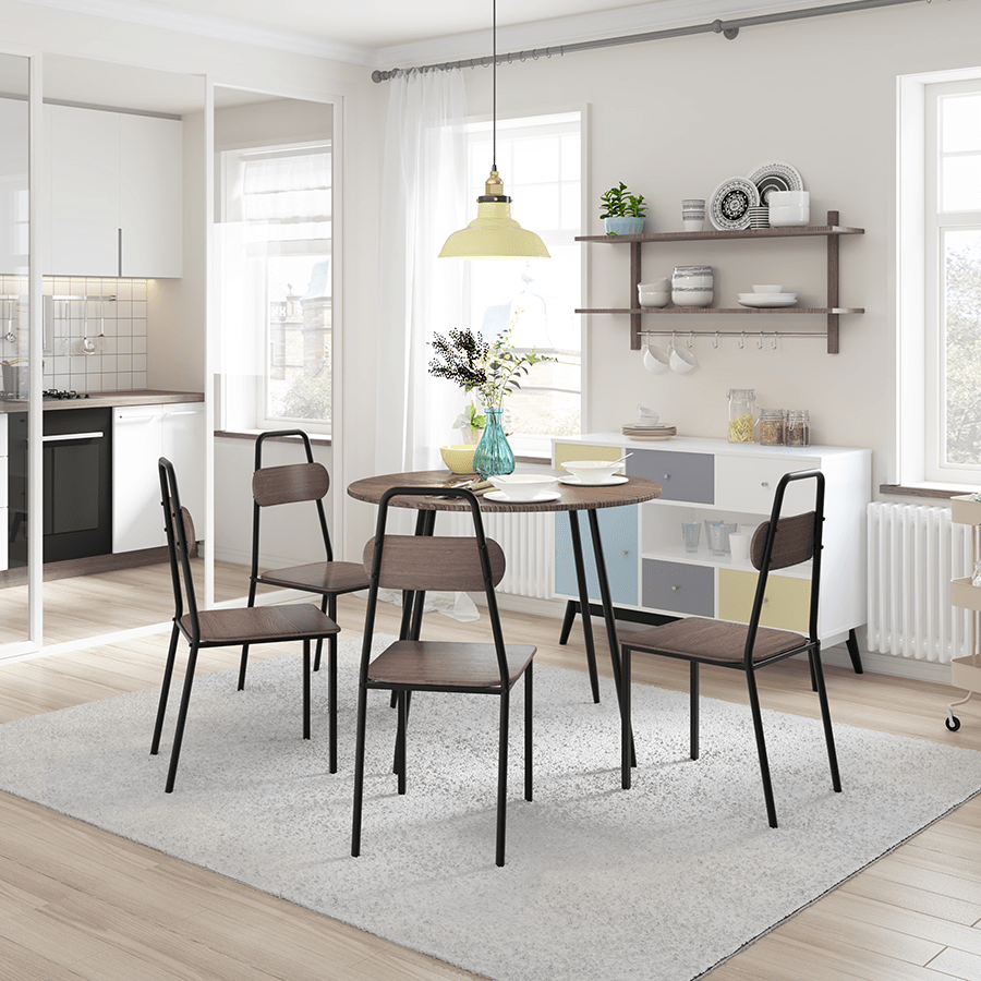 Elsie 4 Seater Round Dining Set Elsie 4 Seater Round Dining Set Mandaue Foam