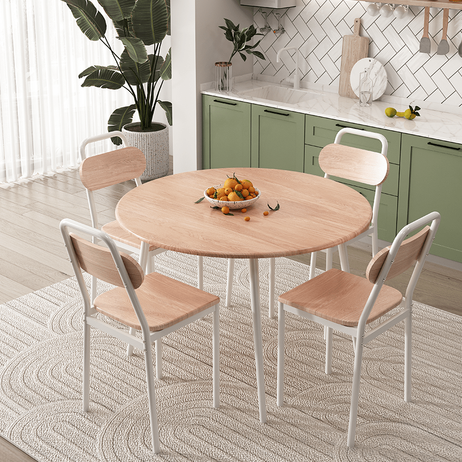 Elsie 4 Seater Round Dining Set Elsie 4 Seater Round Dining Set Mandaue Foam
