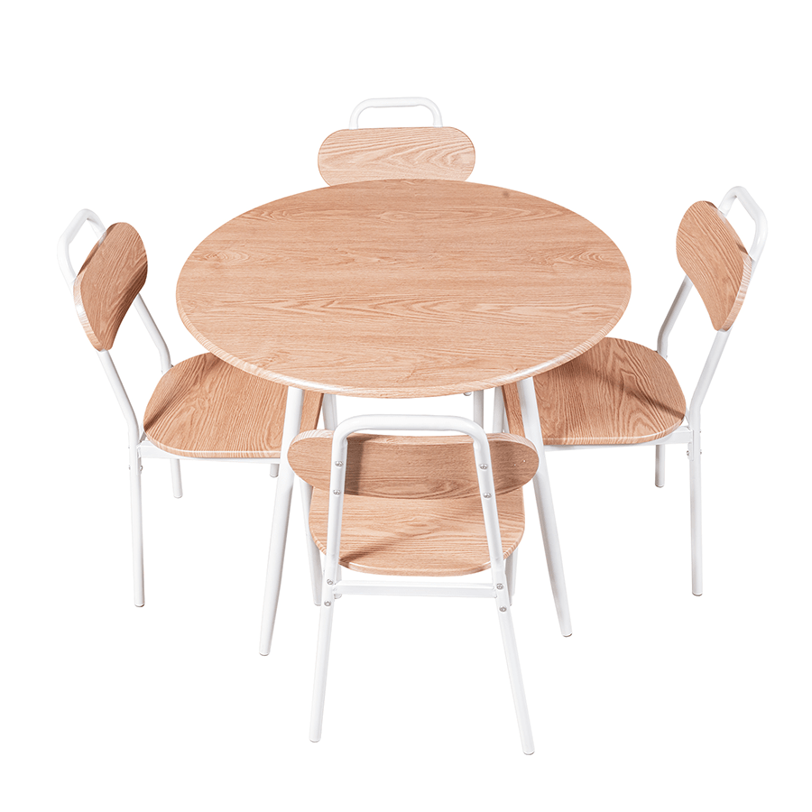 Elsie 4 Seater Round Dining Set Elsie 4 Seater Round Dining Set Maple Mandaue Foam