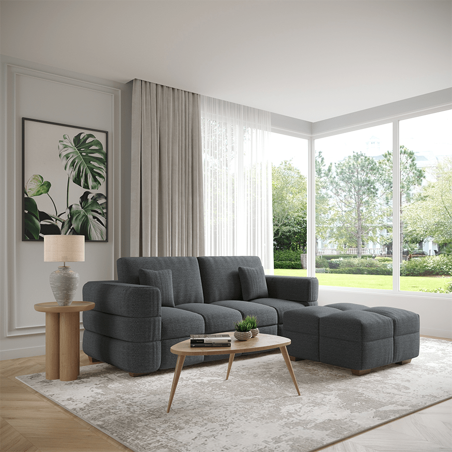 Emrick 2 Seater with Ottoman