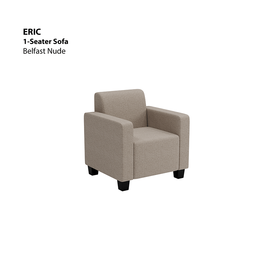 MORE ERIC OPTIONS Eric 1 Seater Sofa Eric 1 Seater Sofa Fabric Belfast Nude Mandaue Foam