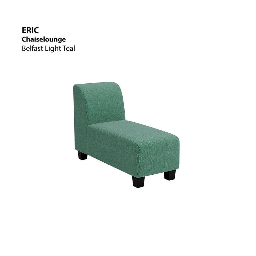 MORE ERIC OPTIONS Eric Chaise Lounge Sofa Eric Chaise Lounge Sofa Fabric Belfast Light Teal Mandaue Foam