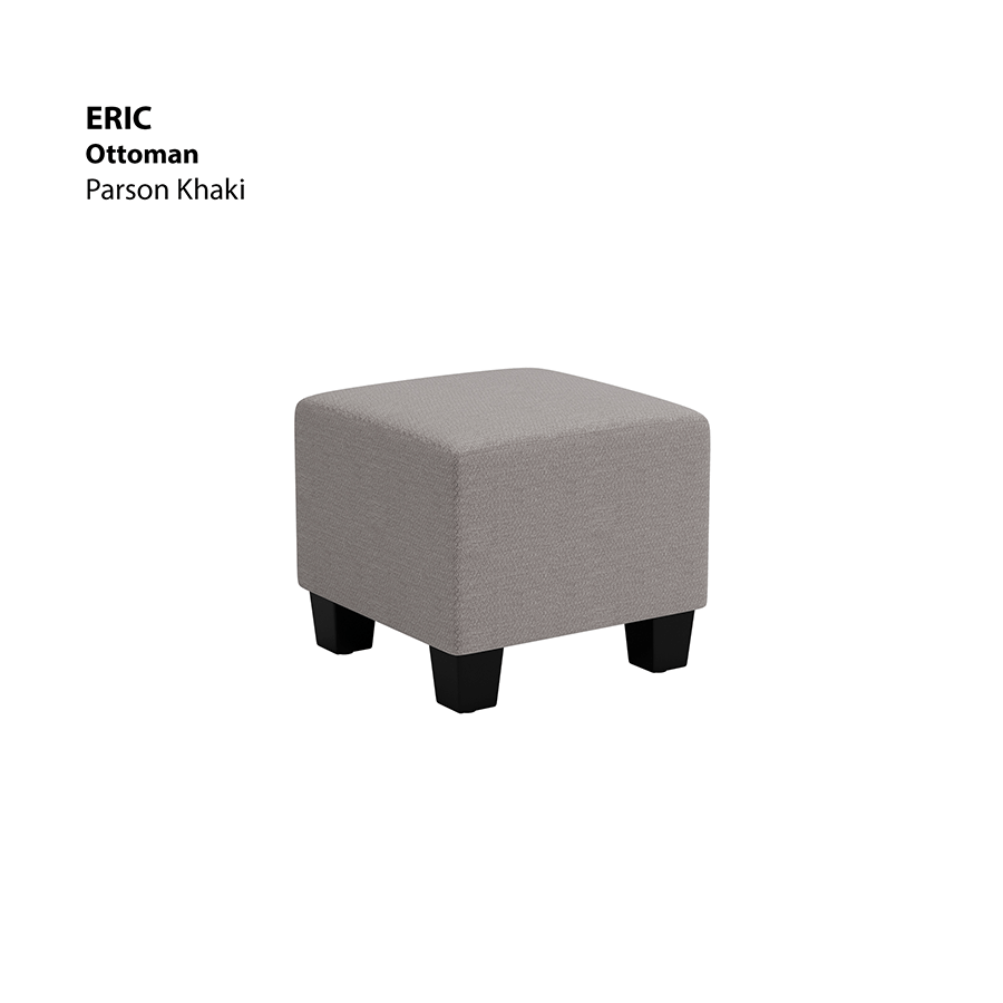 MORE ERIC OPTIONS Eric Ottoman Eric Ottoman Fabric Parson Khaki Mandaue Foam
