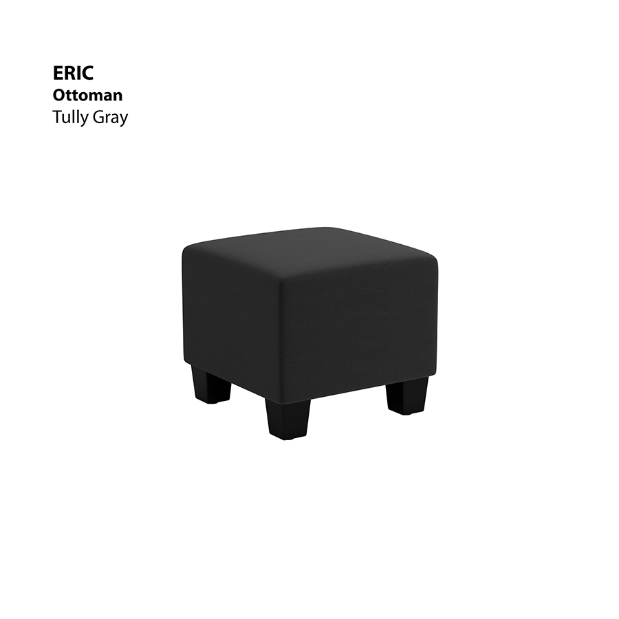 MORE ERIC OPTIONS Eric Ottoman Eric Ottoman Leatherette Tully Gray Mandaue Foam