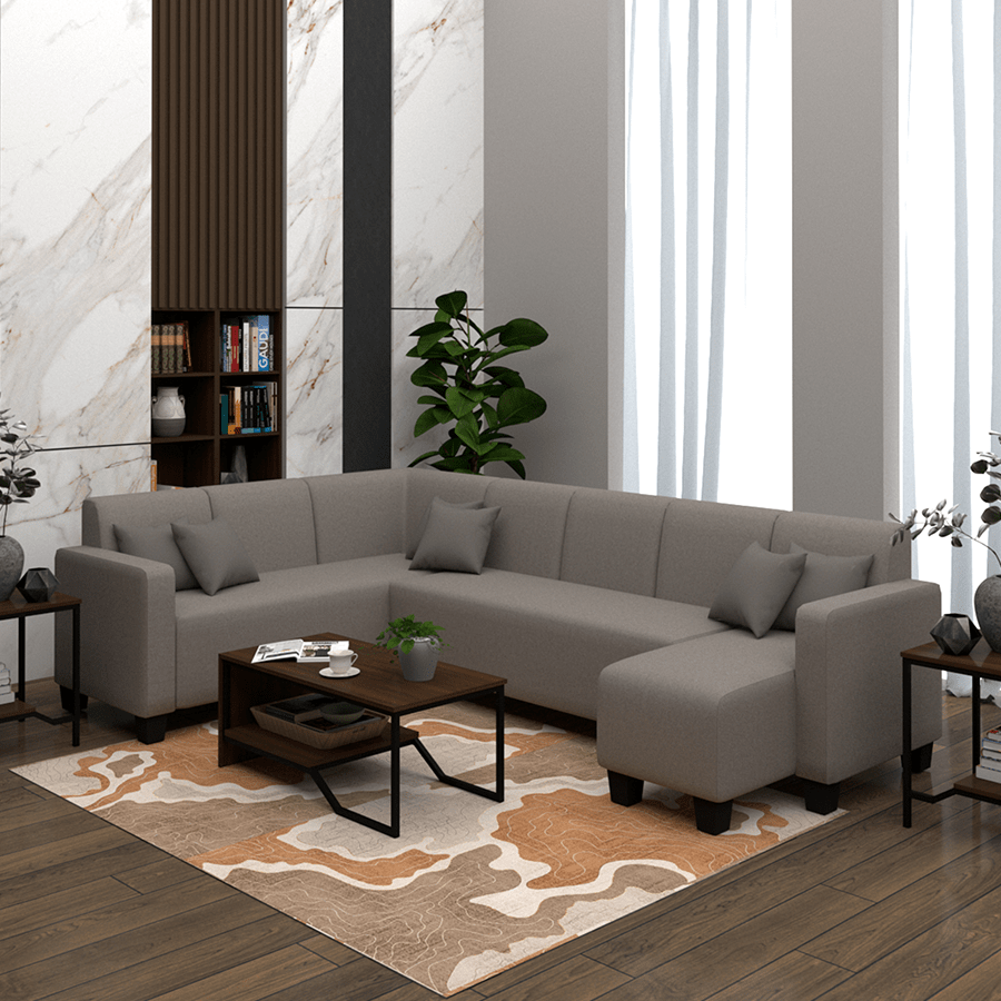 Eric Sectional 6 Seat with Chaise (2L) Sofa