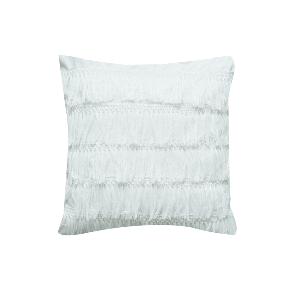 Esmeralda Fringe Throw Pillowcase