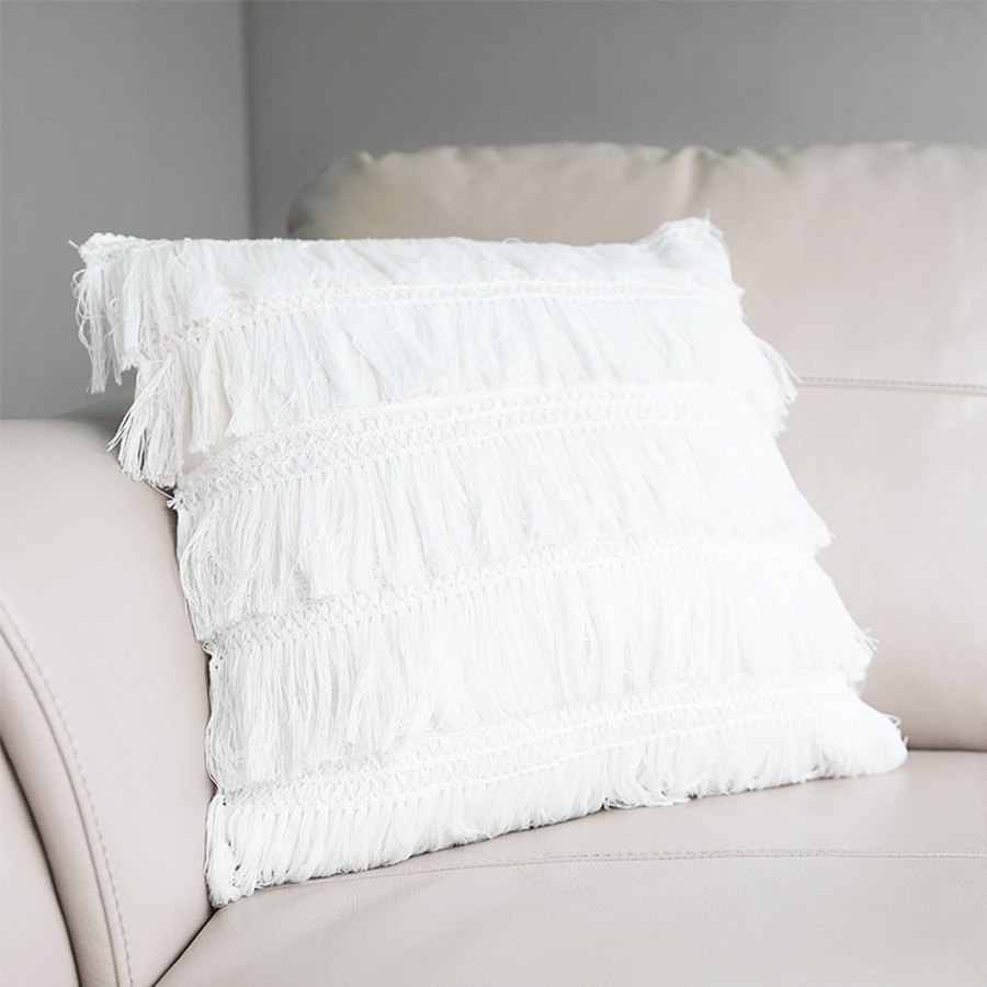 Esmeralda Fringe Throw Pillowcase