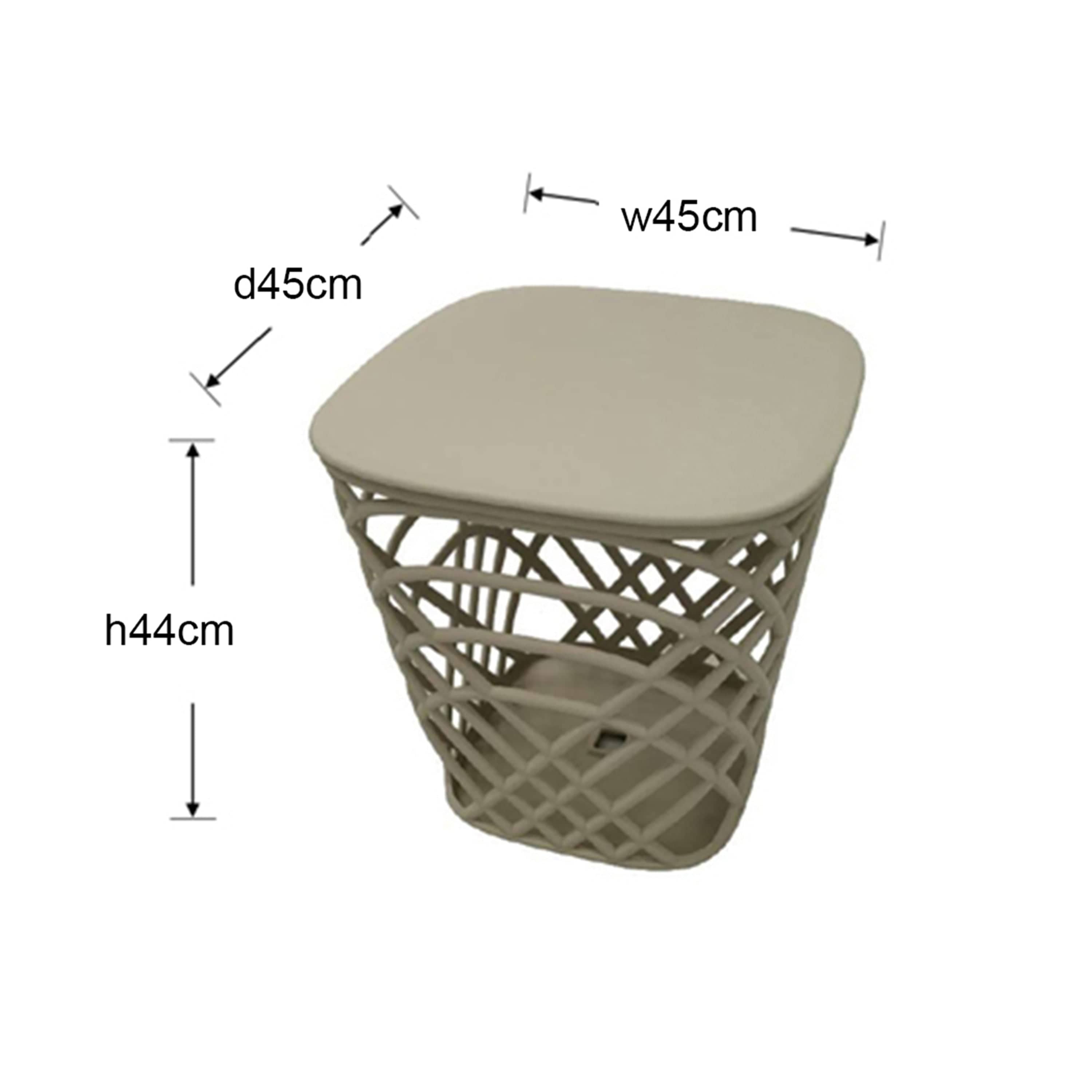 Evie Beige Storage Table