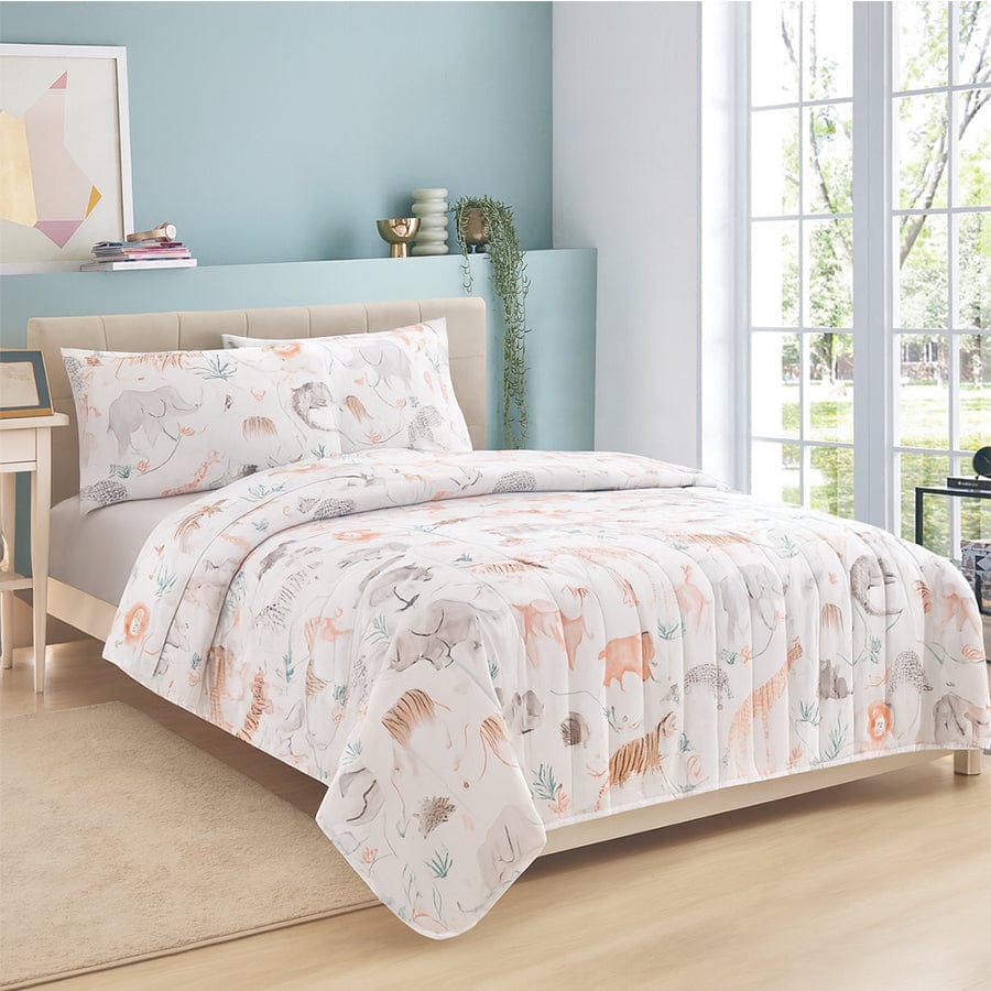 Evie Printed Kids 4pc Twin Sheet Set