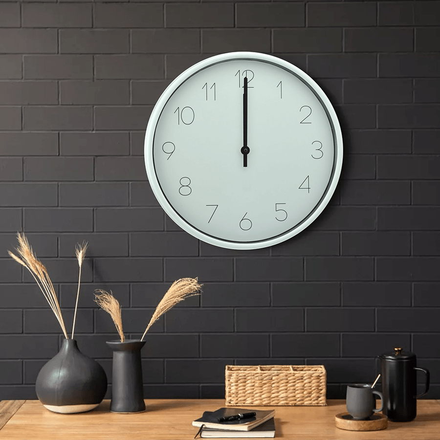 Evron White Wall Clock Evron White Wall Clock Mandaue Foam