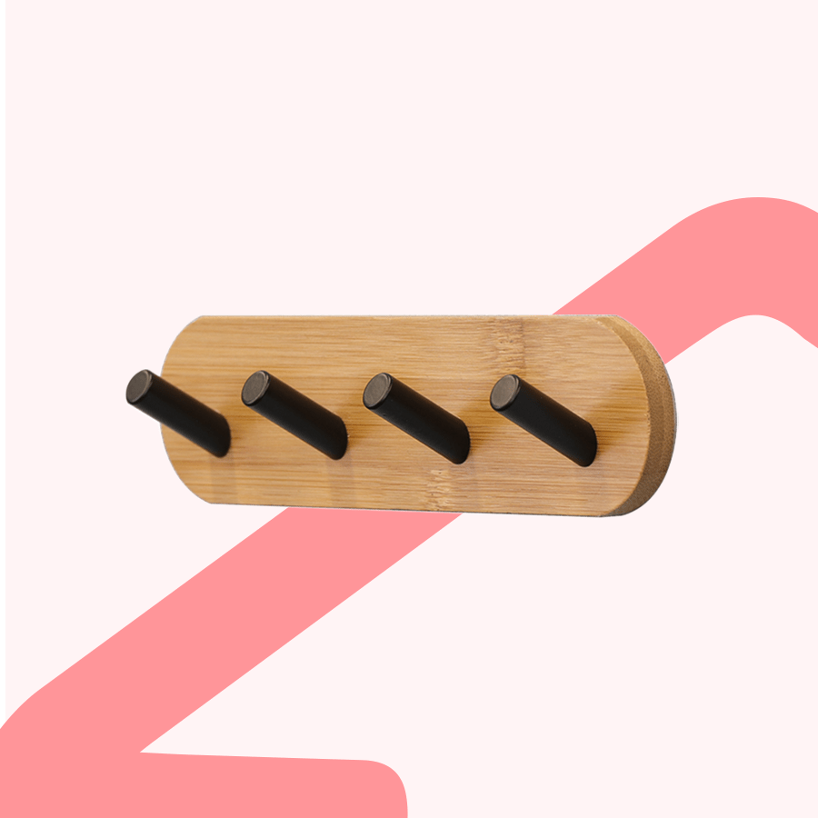 Faris Wall Mounted 4 Hooks