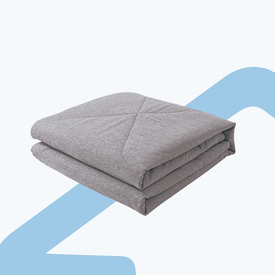 Faux Linen Slate Gray Comforter