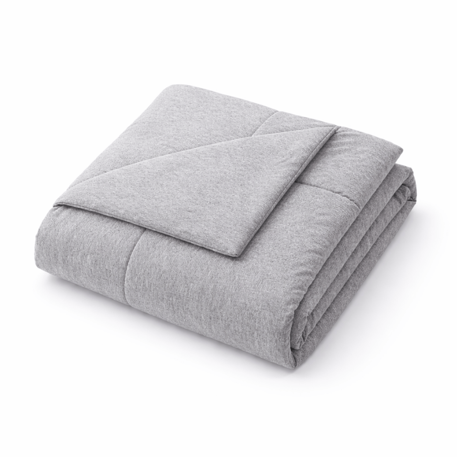 Faux Linen Slate Gray Comforter