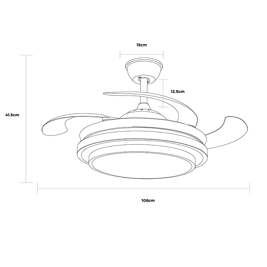 Frode Ceiling Fan with Retractable Blade Frode Ceiling Fan with Retractable Blade Mandaue Foam