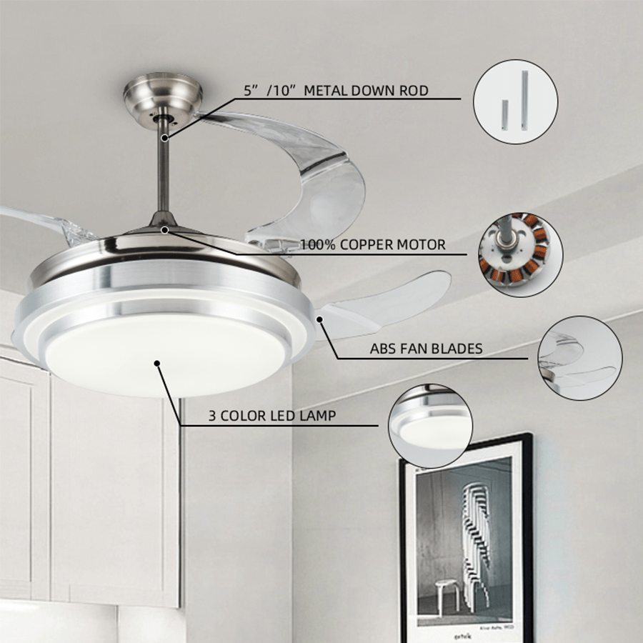Frode Ceiling Fan with Retractable Blade Frode Ceiling Fan with Retractable Blade Mandaue Foam
