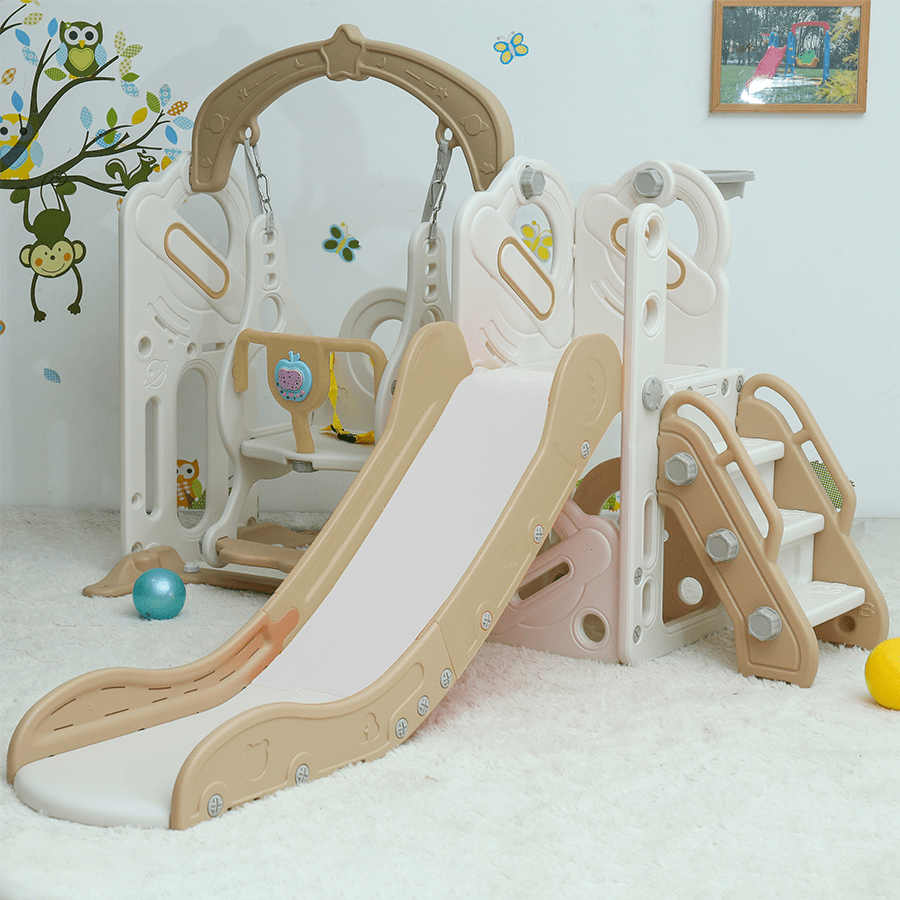 Frudie Kids Slide with Swing & Hoop