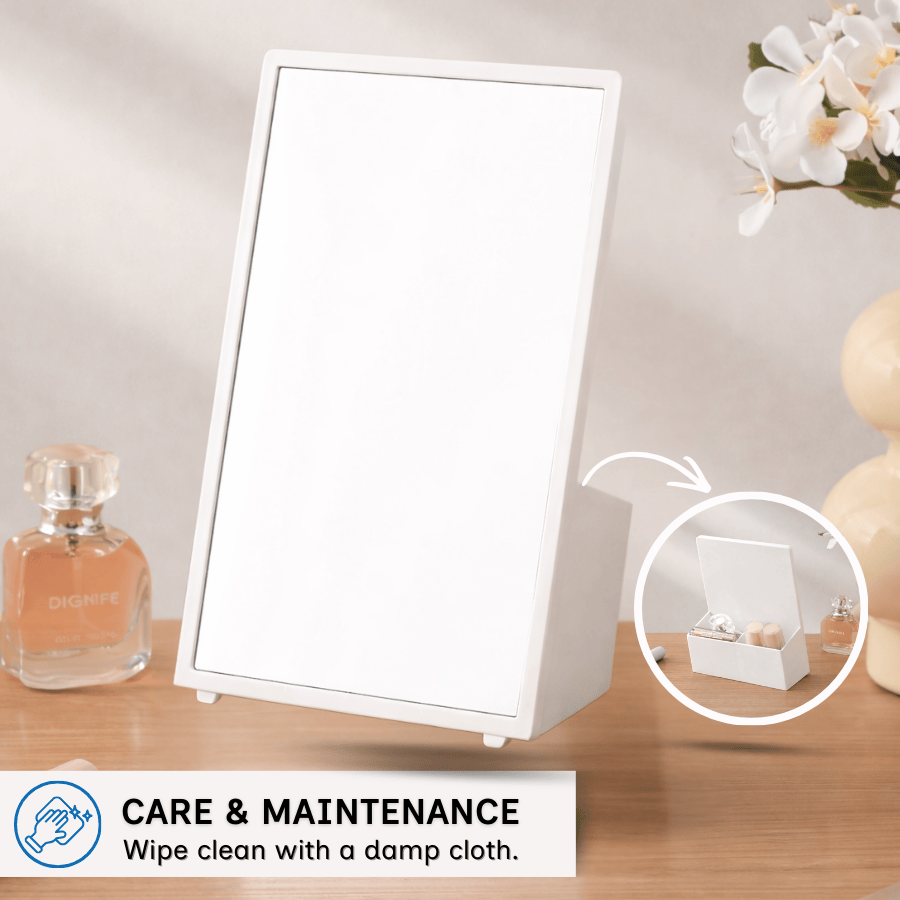 Gal Table Mirror with Organizer
