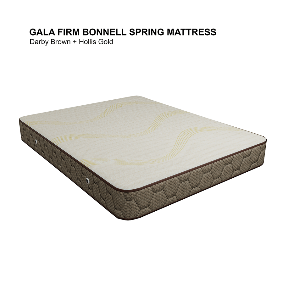 MORE GALA FIRM OPTIONS Gala Firm Spring Mattress Gala Firm Spring Mattress Darby Brown+Hollis Gold / Double 54x75 inches Mandaue Foam