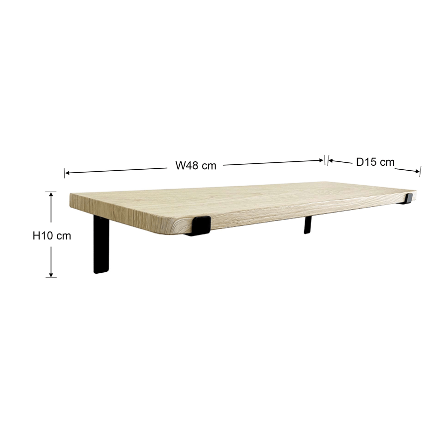 MORE GENIUS OPTIONS Genius Wall Shelf - 48x15x10 cm Genius Wall Shelf - 48x15x10 cm Oak Mandaue Foam