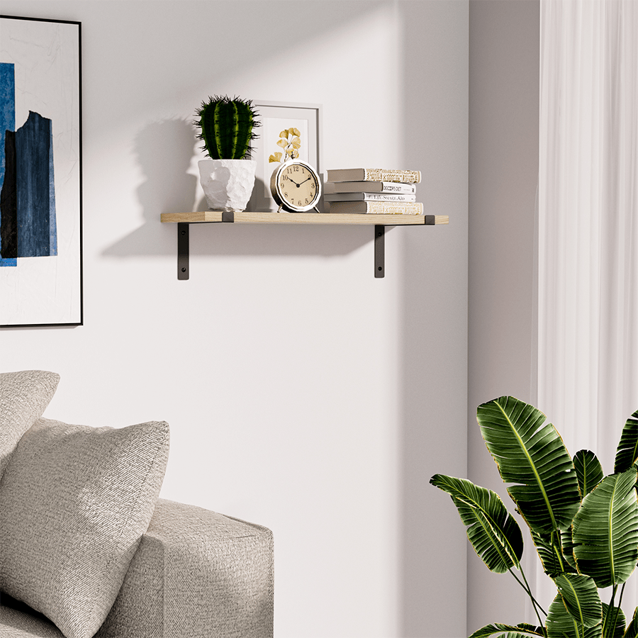 MORE GENIUS OPTIONS Genius Wall Shelf - 48x15x10 cm Genius Wall Shelf - 48x15x10 cm Oak Mandaue Foam
