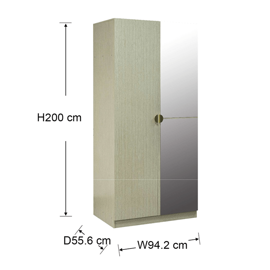 MORE GEORGINE OPTIONS Georgine 2 Door with Mirror Wardrobe Georgine 2 Door with Mirror Wardrobe Mandaue Foam