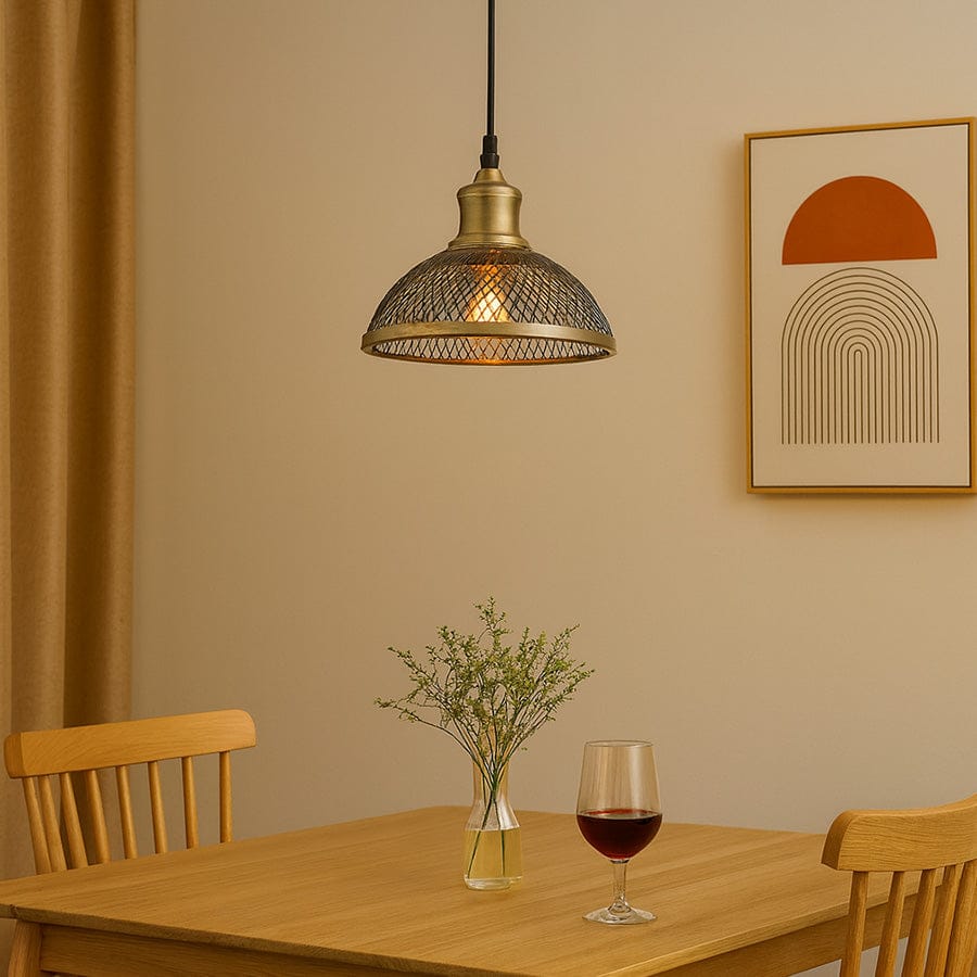 Gine Metal Mesh Pendant Light